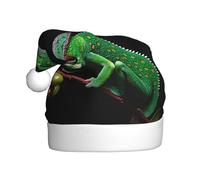 YYHHAOFA Chapeau de Noël mystérieux caméléon imprimé pour adulte, bord doux et moelleux, léger et confortable