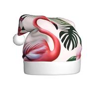 YYHHAOFA Chapeau de Noël romantique avec image de flamant rose pour adulte pour hommes et femmes vêtements bandeau pour les occasions festives