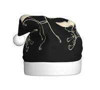 YYHHAOFA Chapeau de Noël vintage avec motif de table de salle à manger pour adulte, doux, léger et moelleux pour homme et femme