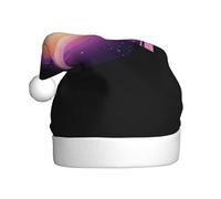 YYHHAOFA Chapeau de Noël violet à motif univers pour adulte, ce qui en fait un cadeau amusant et durable pour homme et femme