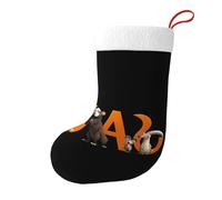 Yyhhaofa Chaussettes de Noël imprimées double face Alphabet Zoo pour décoration d'intérieur de grande capacité