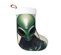 YYHHAOFA Chaussettes décoratives de Noël douces à tête verte avec motif frère légères, avec une bonne sensation tactile pour Halloween, Noël et Nouvel An