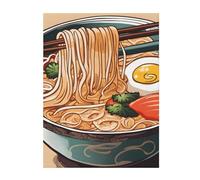 YYHHAOFA Couverture douce et chaude pour garder au chaud Motif ramen 127 x 101,6 cm