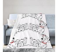 Yyhhaofa Couverture en micro polaire ultra douce motif dalmatien - Anti-plis, hypoallergénique et durable - 40"x30" Blanc Unisexe