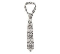 YYHHAOFA Cravate de style classique pour homme Motif fleur de lotus Namaste Convient pour les vacances et le travail
