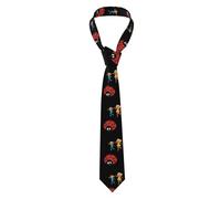 YYHHAOFA Cravate pour homme avec image de Big Spider Chasing Little Girl - Pour le travail, le quotidien, le travail, les anniversaires, les mariages, les fêtes, les banquets - Entretien facile - 145
