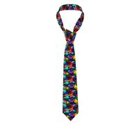 YYHHAOFA Cravate pour homme avec impression rose arc-en-ciel - Douce et confortable pour le travail, le travail, un anniversaire, un mariage, une fête, un banquet - 145 x 7,9 cm - Entretien facile