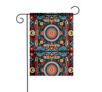 YYHHAOFA Décoration nationale imprimée sur mât de drapeau de jardin, décoration de cour extérieure double face, 30,5 x 45,7 cm