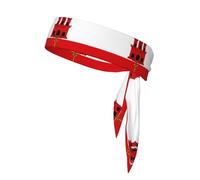 YYHHAOFA Drapeau de Gibraltar Picture - Foulard de sport absorbant la transpiration et respirant - Bandeau de mouvement - Double face