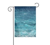 YYHHAOFA Drapeau de jardin 4 saisons motif mer bleu foncé 30,5 x 45,7 cm