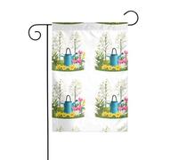 YYHHAOFA Drapeau de jardin avec motif All things revived in spring 30,5 x 45,7 cm pour jardin, terrasse, balcon