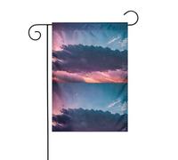 YYHHAOFA Drapeau de jardin avec motif nuages dans le ciel 30,5 x 45,7 cm pour jardin, terrasse, balcon