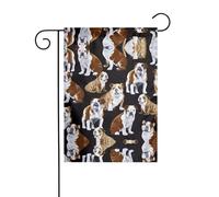 YYHHAOFA Drapeau de jardin imprimé bouledogue anglais 30,5 x 45,7 cm - Couverture d'extérieur durable, couche de jardin résistante aux intempéries pour porche et pelouse