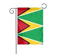 YYHHAOFA Drapeau de jardin imprimé drapeau de la Guyane 30,5 x 45,7 cm - Housse d'extérieur résistante aux intempéries, couche de jardin élégante pour décoration de terrasse et d'arrière-cour