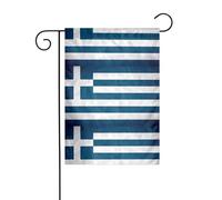 YYHHAOFA Drapeau de jardin imprimé drapeau grec 30,5 x 45,7 cm - Couverture d'extérieur durable, couche de jardin résistante aux intempéries pour porche et pelouse