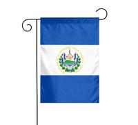 YYHHAOFA Drapeau de jardin motif El Salvador Décoration de cour 30,5 x 45,7 cm pour jardin, terrasse, balcon