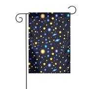 YYHHAOFA Drapeau de jardin motif galaxie univers étoile décoration cour 30,5 x 45,7 cm pour jardin, terrasse, balcon