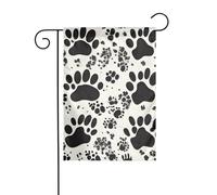 YYHHAOFA Drapeau de jardin motif os et pattes - Décoration de cour - 30,5 x 45,7 cm - Pour jardin, terrasse, balcon