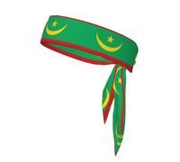 YYHHAOFA Drapeau de la Mauritanie Picture Sports - Absorbe la transpiration et respirant - Bandeau de mouvement - Double face