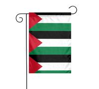YYHHAOFA Drapeau de l'État de Palestine imprimé drapeau de jardin 30,5 x 45,7 cm - Housse d'extérieur résistante aux intempéries, couche de jardin élégante pour décoration de terrasse et