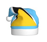 YYHHAOFA Drapeau de Sainte Lucie Image Chapeau de Noël pour Adulte pour Hommes et Femmes Vêtements Bandeau pour les occasions festives