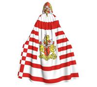 YYHHAOFA Drapeau du Sénat de Brême Motif Halloween Adulte Cape à Capuche Homme et Femme Vêtements Mantele Jeu de rôle