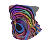 YYHHAOFA Écharpe de sport multifonction en spirale colorée avec imprimé en spirale, respirant et absorbant la transpiration, convient aux hommes et aux femmes