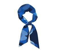 YYHHAOFA Écharpe tendance pour femme avec motif camouflage bleu, convient comme foulard, écharpe, accessoires de vêtements, accessoires de sac à main