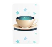 YYHHAOFA Étoiles dans une tasse de thé - Peinture décorative de 20,3 x 30,5 cm - Fabriquée en fer blanc, résistant à l'usure et durable