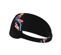 YYHHAOFA Excellent bandeau de sport à motif glissant pour femme, bandeau élastique d'été résistant à la transpiration
