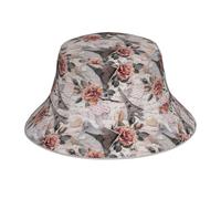 YYHHAOFA Flower Paris Tour Eiffel Picture Chapeau cloche réfléchissant pour homme et femme pour voyage, camping, randonnée Noir