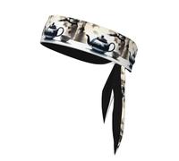 YYHHAOFA Foulard de sport avec peinture à l'encre - Absorbe la transpiration et respirant - Bandeau de mouvement - Double face