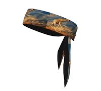 YYHHAOFA Foulard de sport double face imprimé girafe animaux d'Afrique, séchage rapide, évacuation de l'humidité pour femmes, filles et hommes