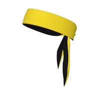 YYHHAOFA Foulard de sport double face imprimé jaune pâle à séchage rapide, évacuation de l'humidité pour femmes, filles et hommes