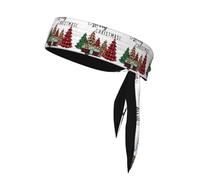 YYHHAOFA Foulard de sport double face imprimé Merry Christmas à séchage rapide, évacuation de l'humidité pour femmes, filles et hommes
