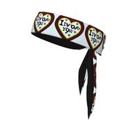 YYHHAOFA Foulard de sport imprimé Love Confessions, absorbant la transpiration et respirant, bandeau de mouvement, foulard double face