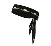 YYHHAOFA Foulard de sport imprimé Mouse on the Pea, absorbant la transpiration et respirant, bandeau de mouvement, foulard double face