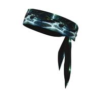 YYHHAOFA Foulard de sport imprimé River In The Forest absorbant la transpiration et respirant, bandeau de mouvement, foulard double face