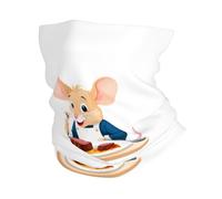 YYHHAOFA Foulard de sport multifonction imprimé souris mangeant du steak respirant absorbant la transpiration convient aux hommes et aux femmes