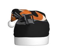 YYHHAOFA Fox playing the piano_107366009 Chapeau de Noël pour adulte - Cadeau amusant et durable pour homme et femme