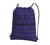 YYHHAOFA Ghost Swarm Prints Sac à dos avec cordon de serrage et fermeture éclair - Sac de sport durable, léger et résistant à l'eau pour les voyages, le sport et le transport quotidien