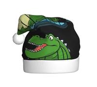 YYHHAOFA Grand chapeau de Noël à motif crocodile dans une cage pour adulte, ce qui en fait un cadeau amusant et durable pour homme et femme