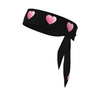 YYHHAOFA Heart Move for You Foulard de sport imprimé, absorbant la transpiration et respirant, bandeau de mouvement, foulard double face