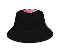 YYHHAOFA Heart Moved for You Picture Chapeau bob réfléchissant pour homme et femme Noir