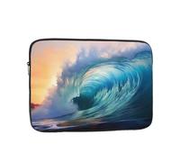 YYHHAOFA Housse antichoc pour ordinateur portable 13" - Pour voyage, bureau, usage quotidien, homme et femme - Imprimé vagues bleu océan