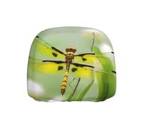 YYHHAOFA Housse d'appui-tête de voiture jaune motif libellule 1 pièce élastique confortable accessoires de voiture