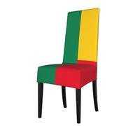 YYHHAOFA Housse de protection pour chaise de salle à manger Drapeau du Bénin Impression - Doux, confortable, nécessaire extensible pour la plupart des chaises sans accoudoirs