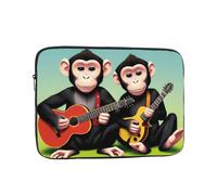 YYHHAOFA Housse de protection pour ordinateur portable 10" Motif Monkey Music Picture - Housse résistante aux chocs pour ordinateur portable - Pour homme et femme, voyage d'affaires, bureau et usage
