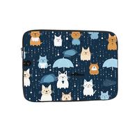 YYHHAOFA Housse de protection pour ordinateur portable de 10" - Motif chats et chiens - Pour homme et femme - Pour voyage d'affaires, bureau et usage quotidien