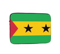 YYHHAOFA Housse de protection pour ordinateur portable de 13 pouces - Motif drapeau de Sao Tomé-et-Principe - Pour homme et femme - Pour voyage d'affaires, bureau et usage quotidien